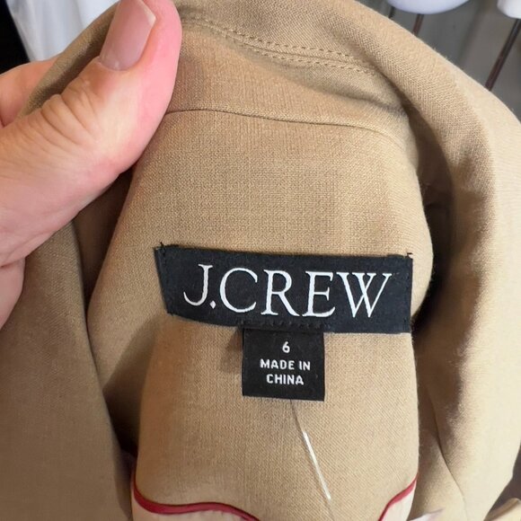 J.Crew $258 Madelyn Blazer Four Season Stretch Hthr Saddle Size 6 CC289 - Picture 10 of 12
